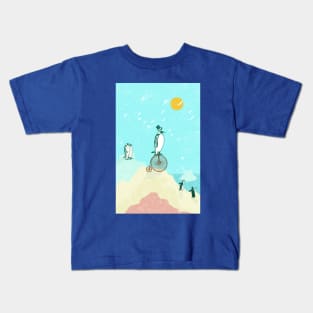 PLAYFUL PENGUINS Kids T-Shirt